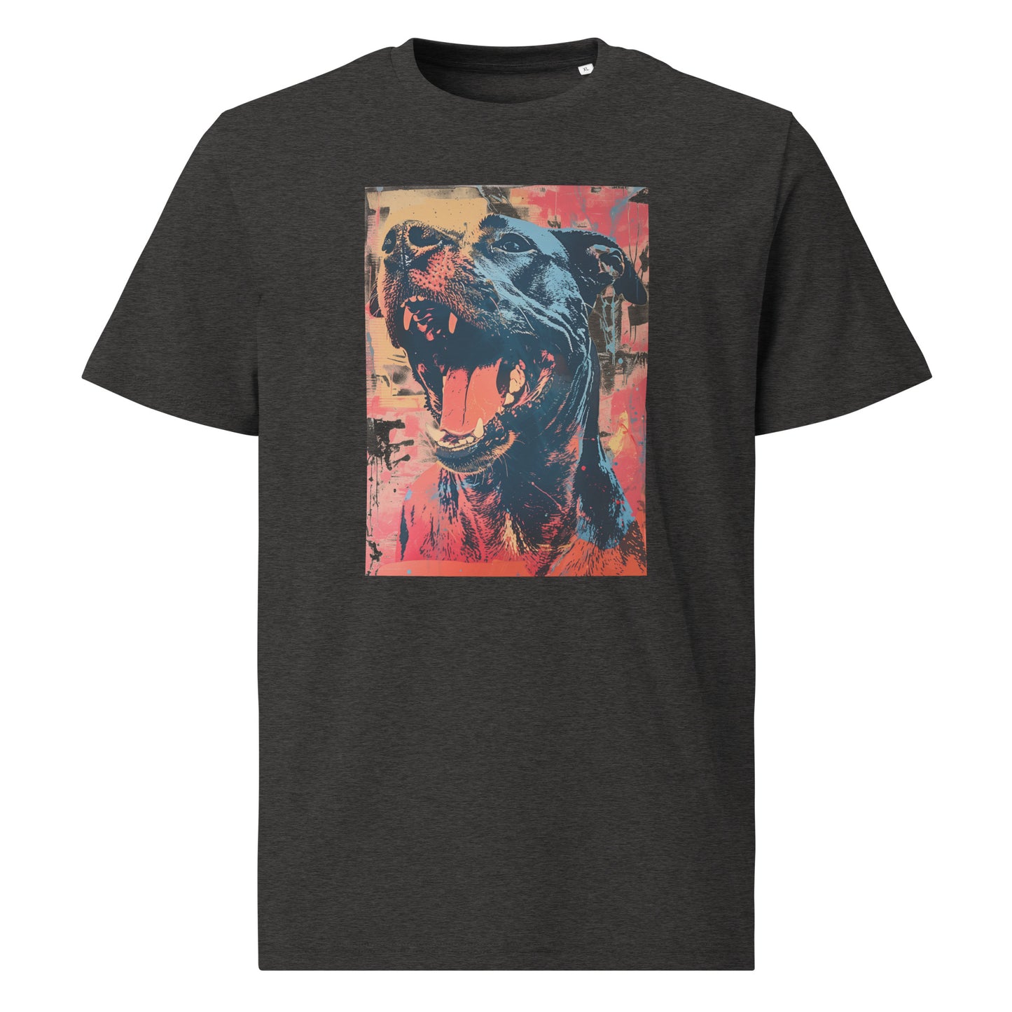 Thunder - pop art dog - Unisex organic cotton t-shirt