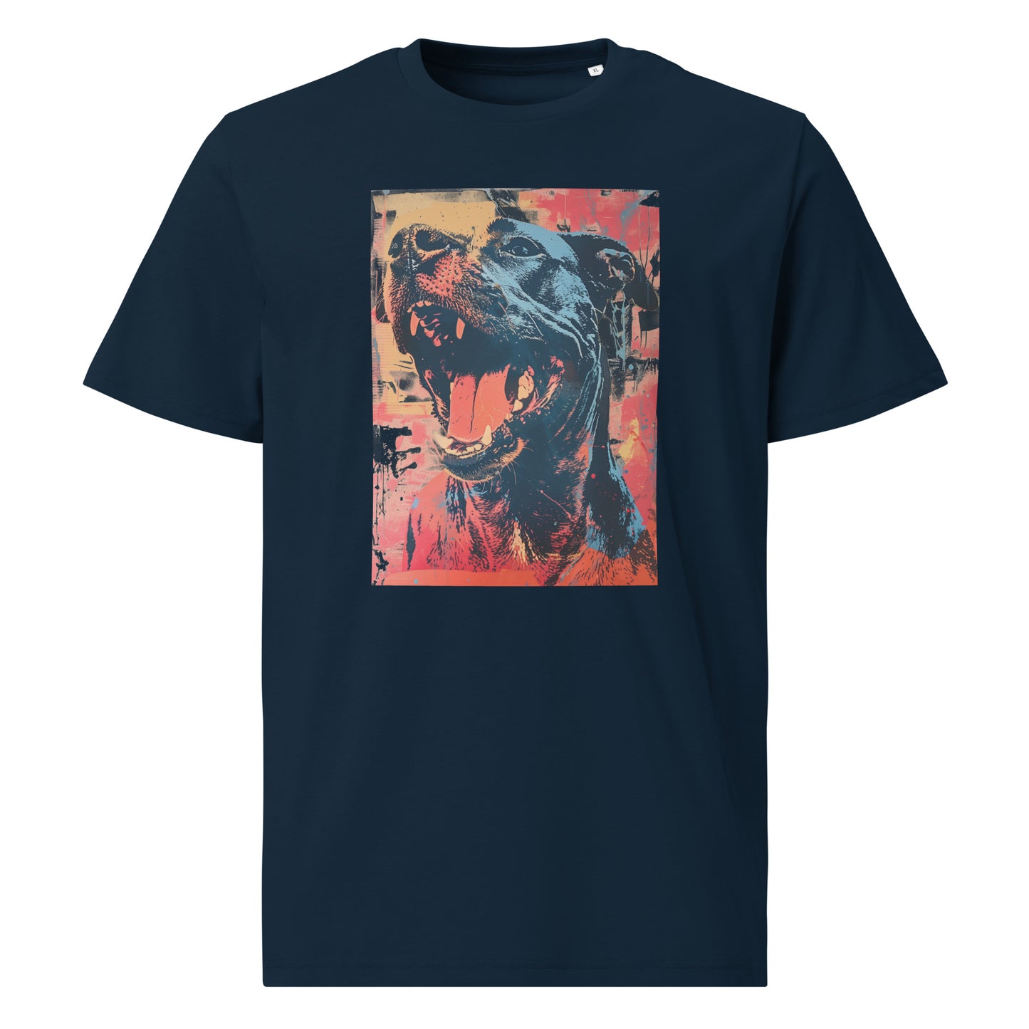 Thunder - pop art dog - Unisex organic cotton t-shirt