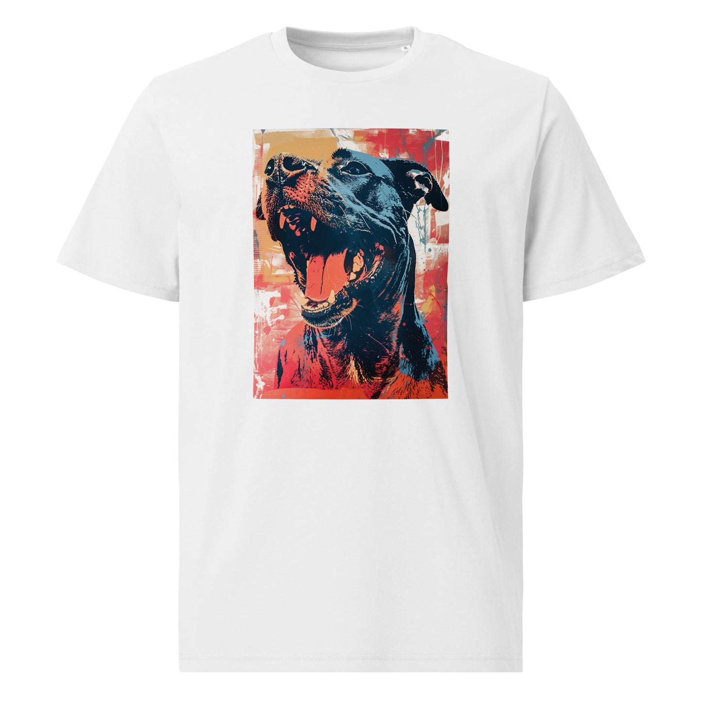 Thunder - pop art dog - Unisex organic cotton t-shirt