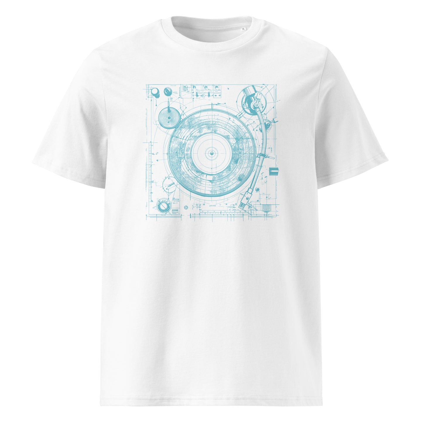 Vintage Vinyl Turntable - Unisex organic cotton t-shirt