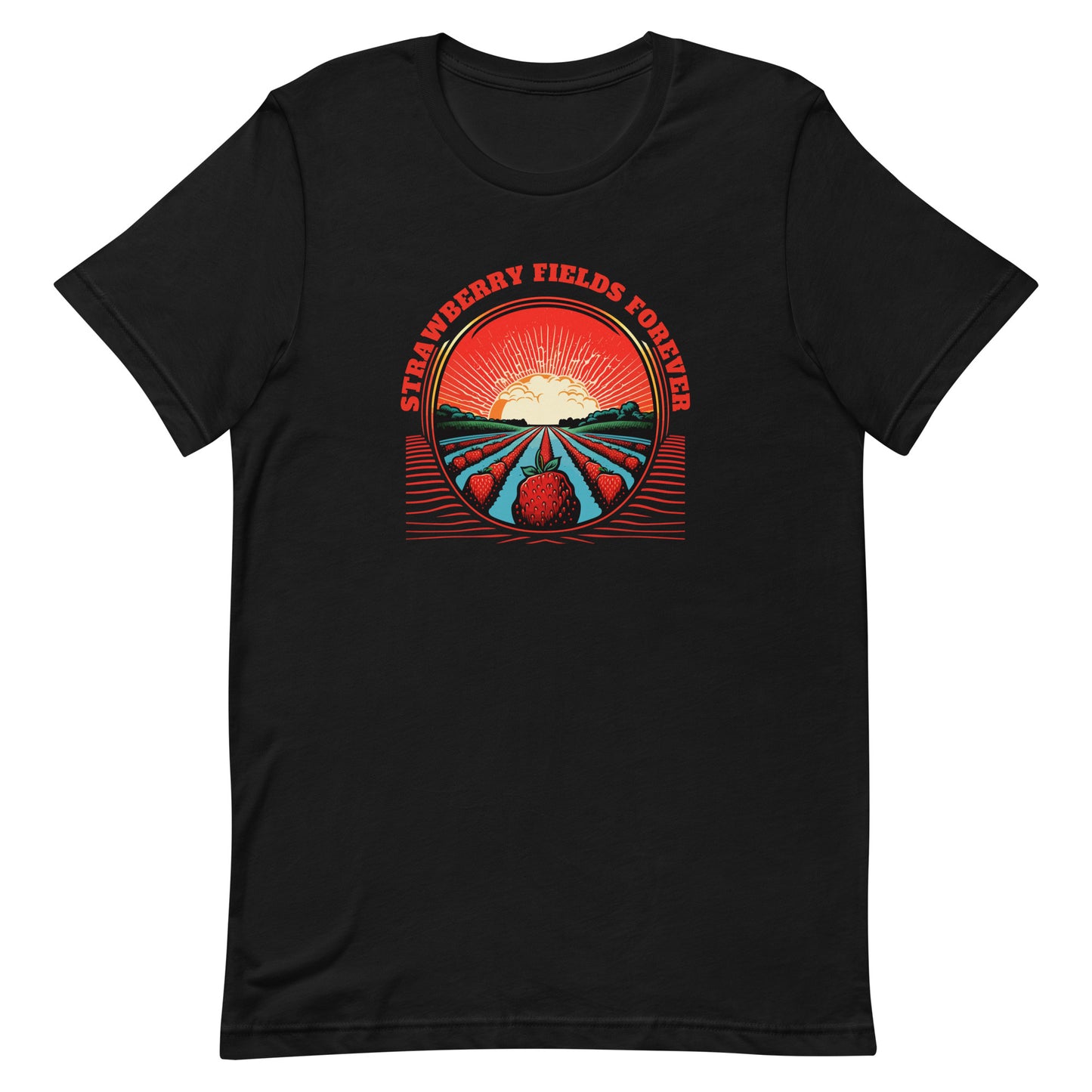 Strawberry Fields Forever- Unisex t-shirt