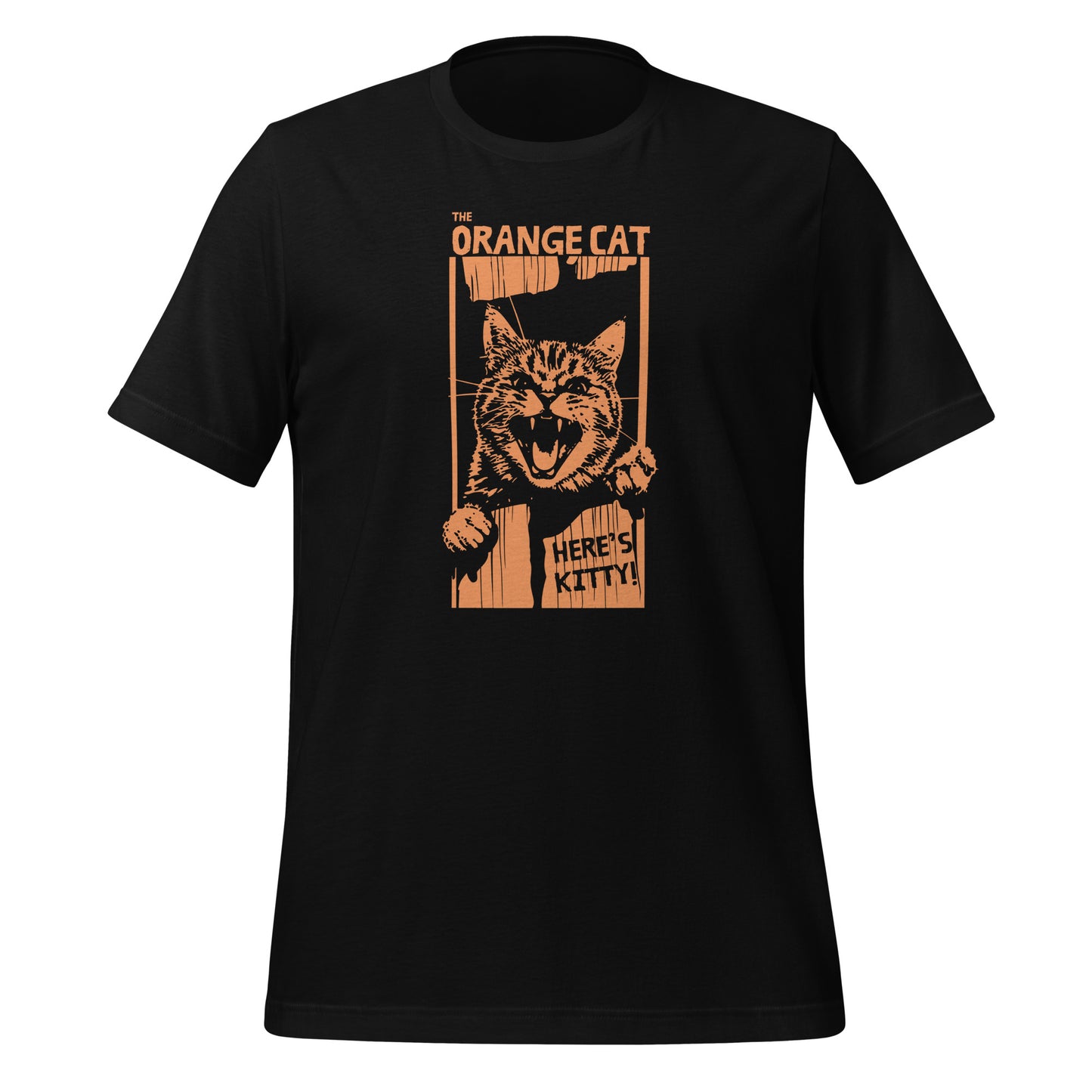 Here’s Kitty - Unisex t-shirt - Orange cat-Shining - funny tee- Movie parody