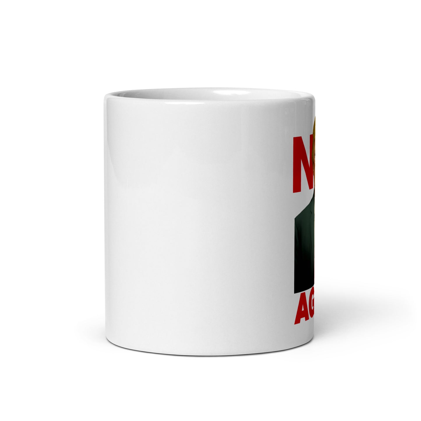 White glossy mug