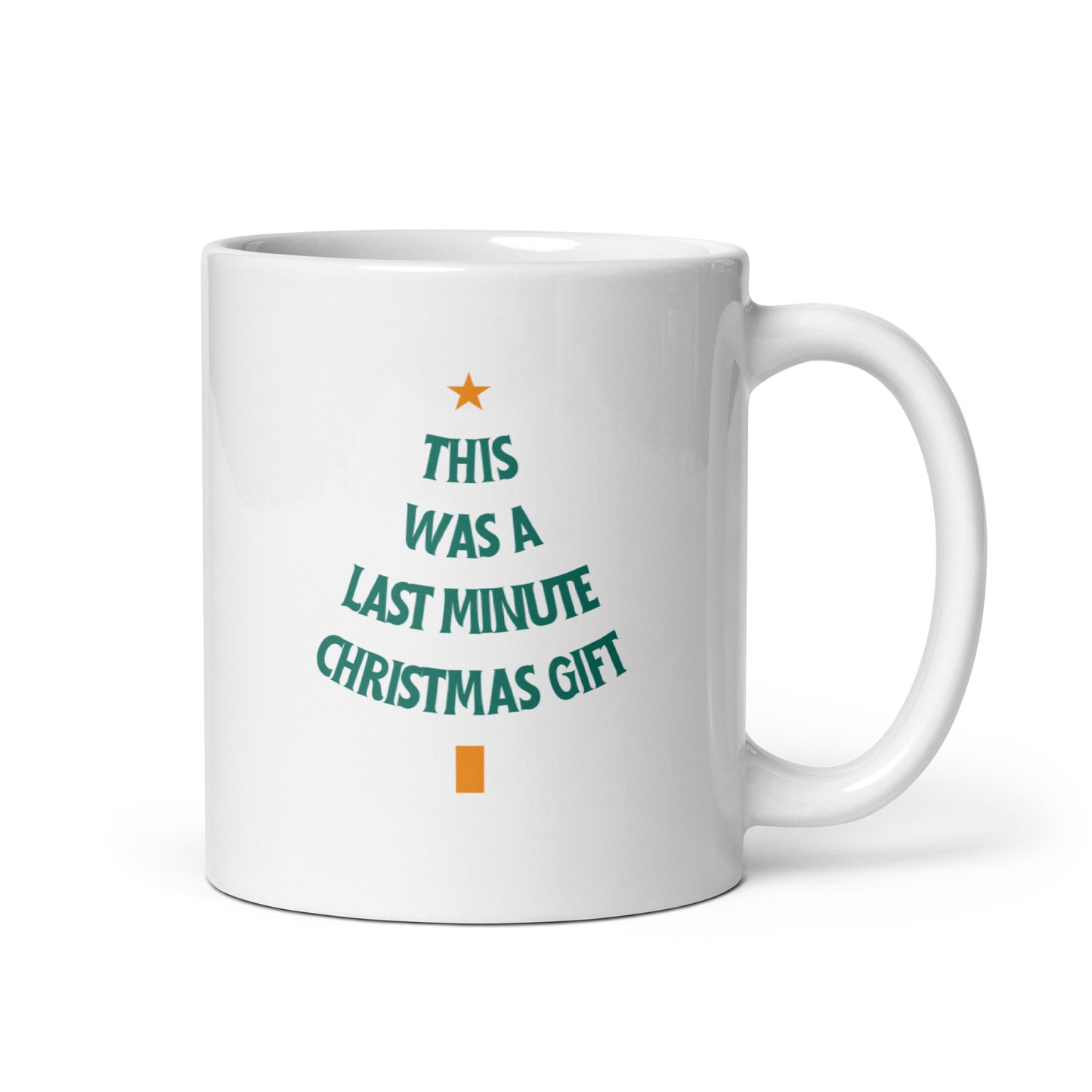 Last-minute Christmas gift - White glossy mug