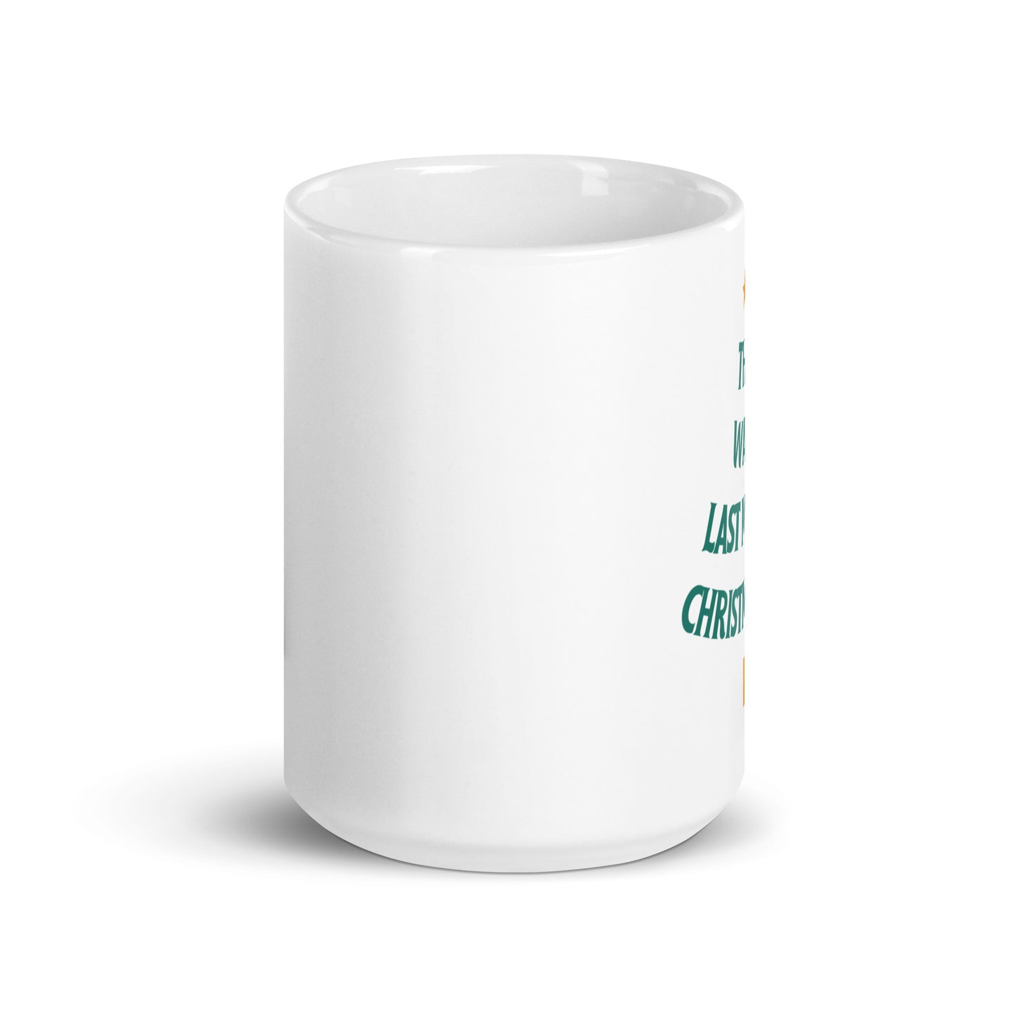 Last-minute Christmas gift - White glossy mug