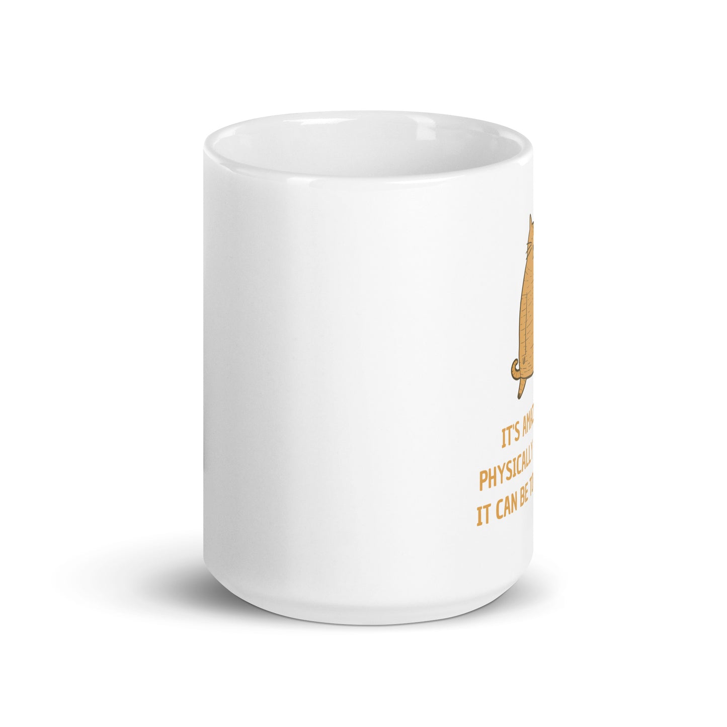 Lazy Days - White glossy mug