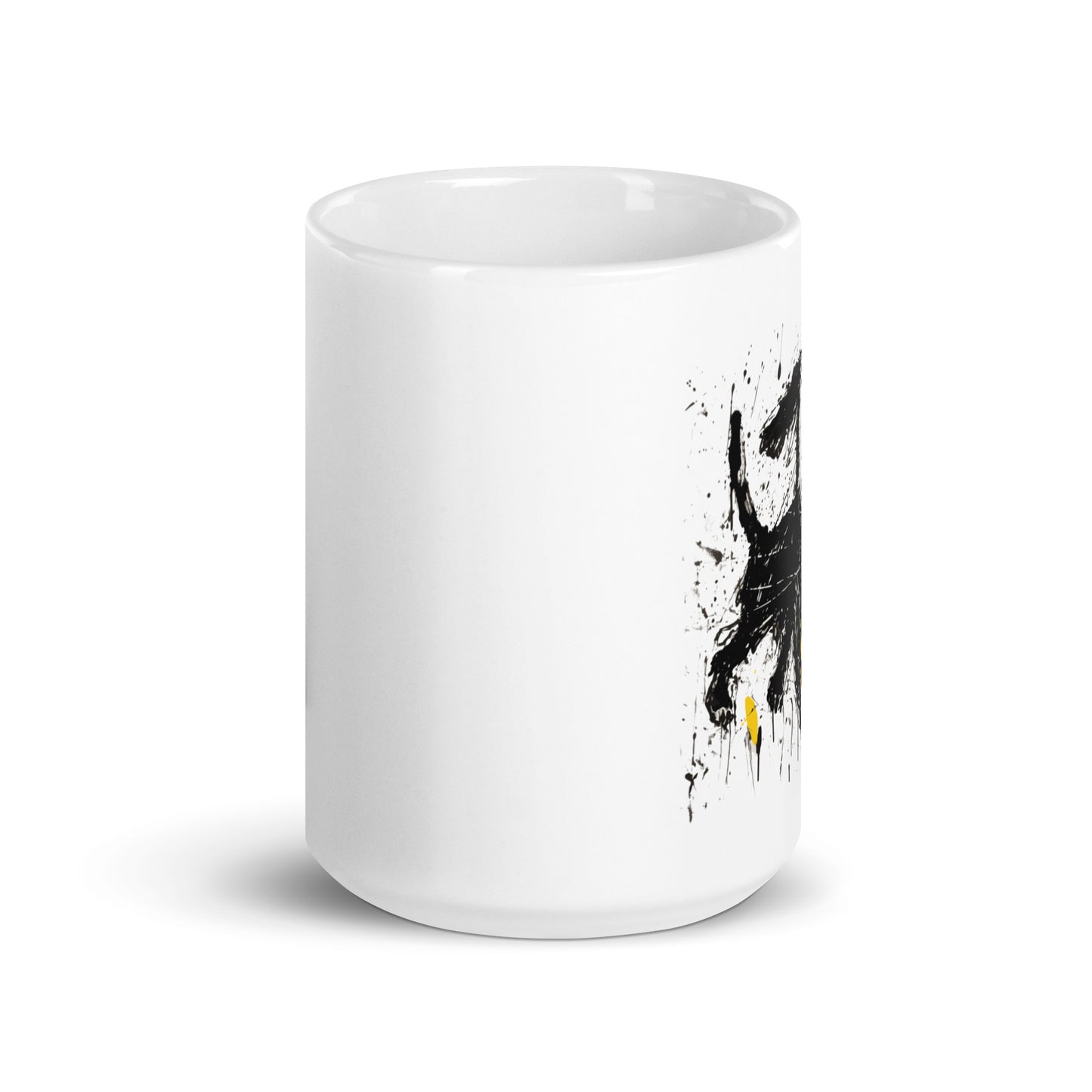 Feeling Good - White glossy mug - happy dog - Stylish Tea coffee Mug