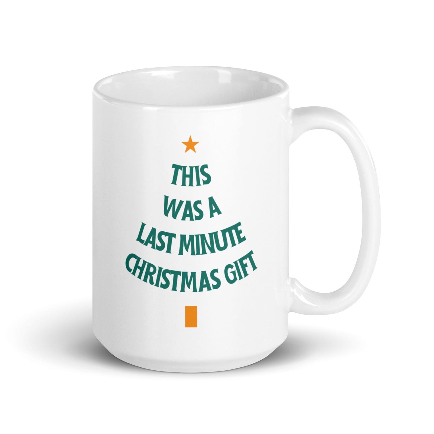 Last-minute Christmas gift - White glossy mug