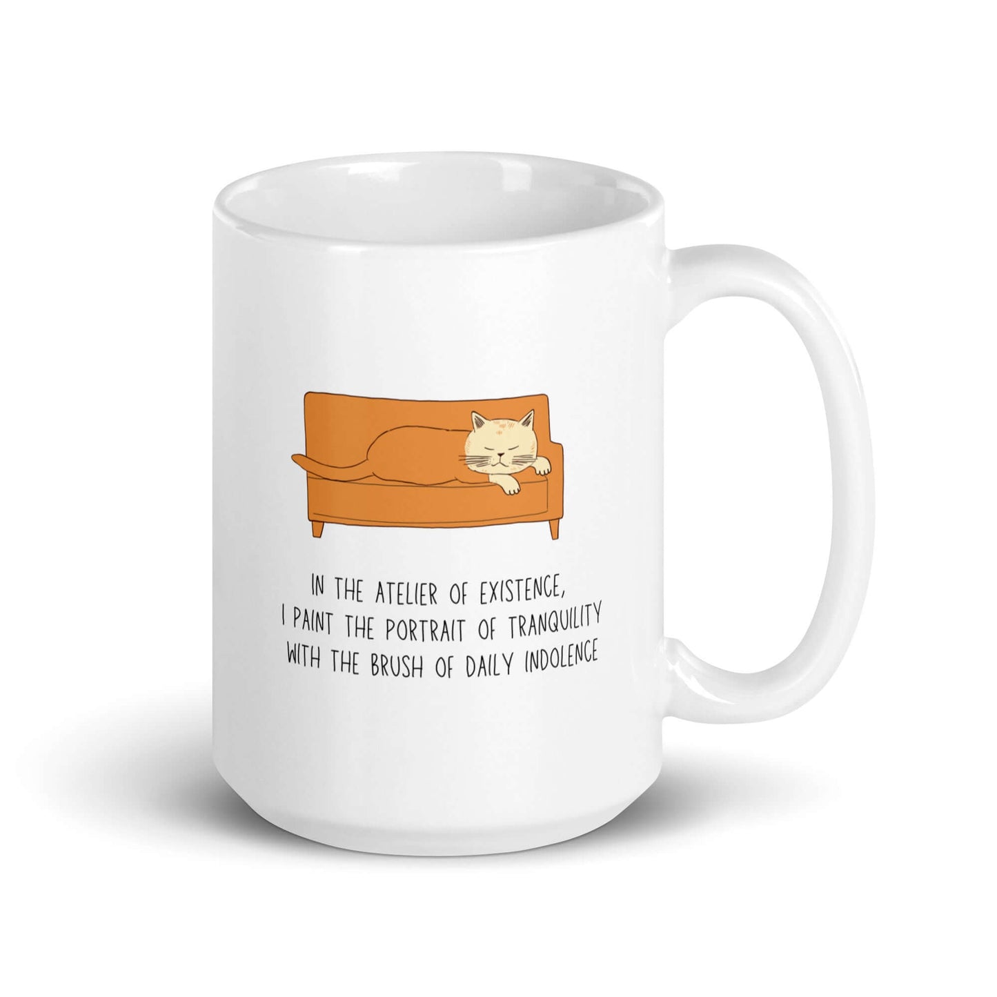 Cat Wisdom - White glossy mug