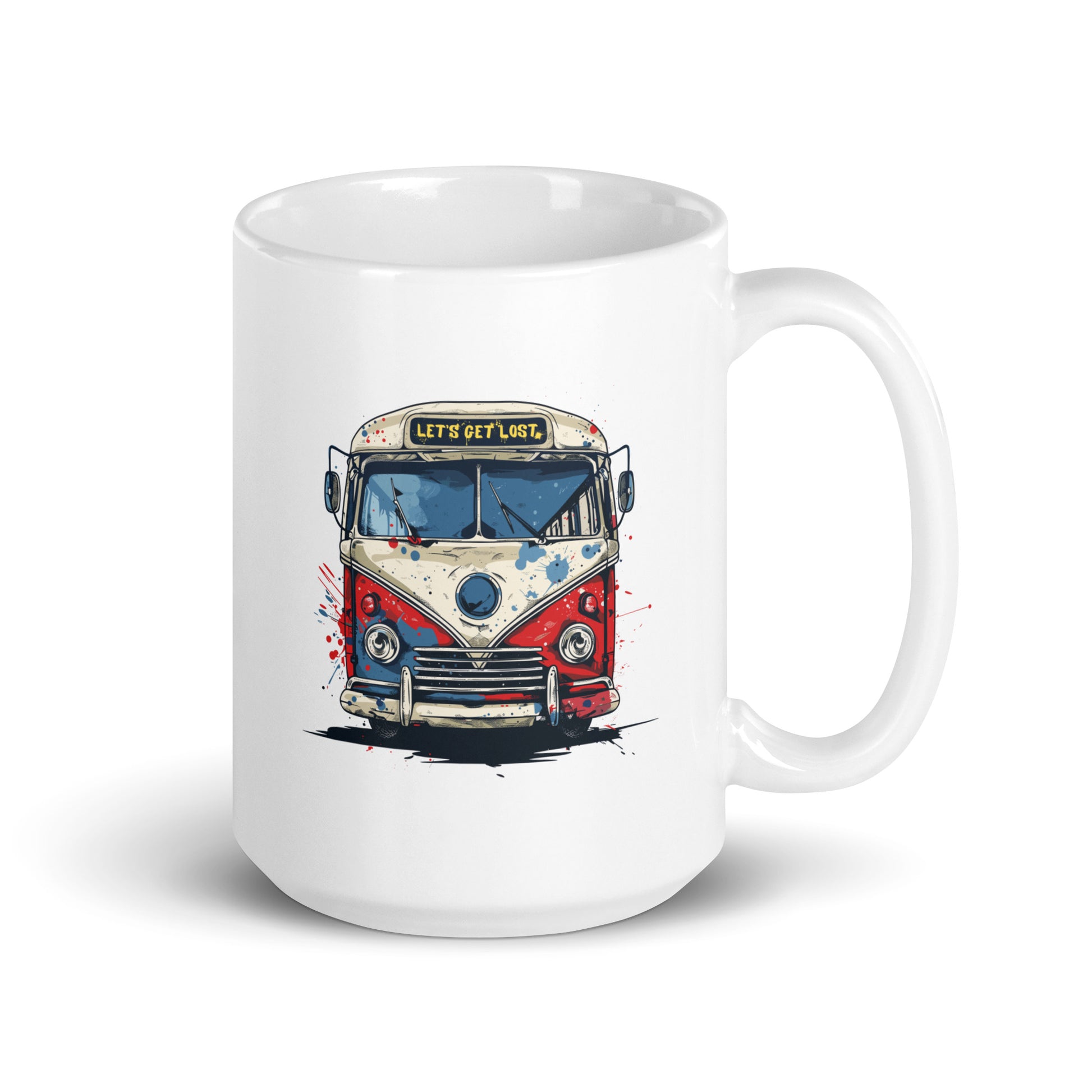 mug, Adventure,Travel Enthusiast, Urban Adventure, Free-spirited, Quirky Travel, camping, retro, vintage, van