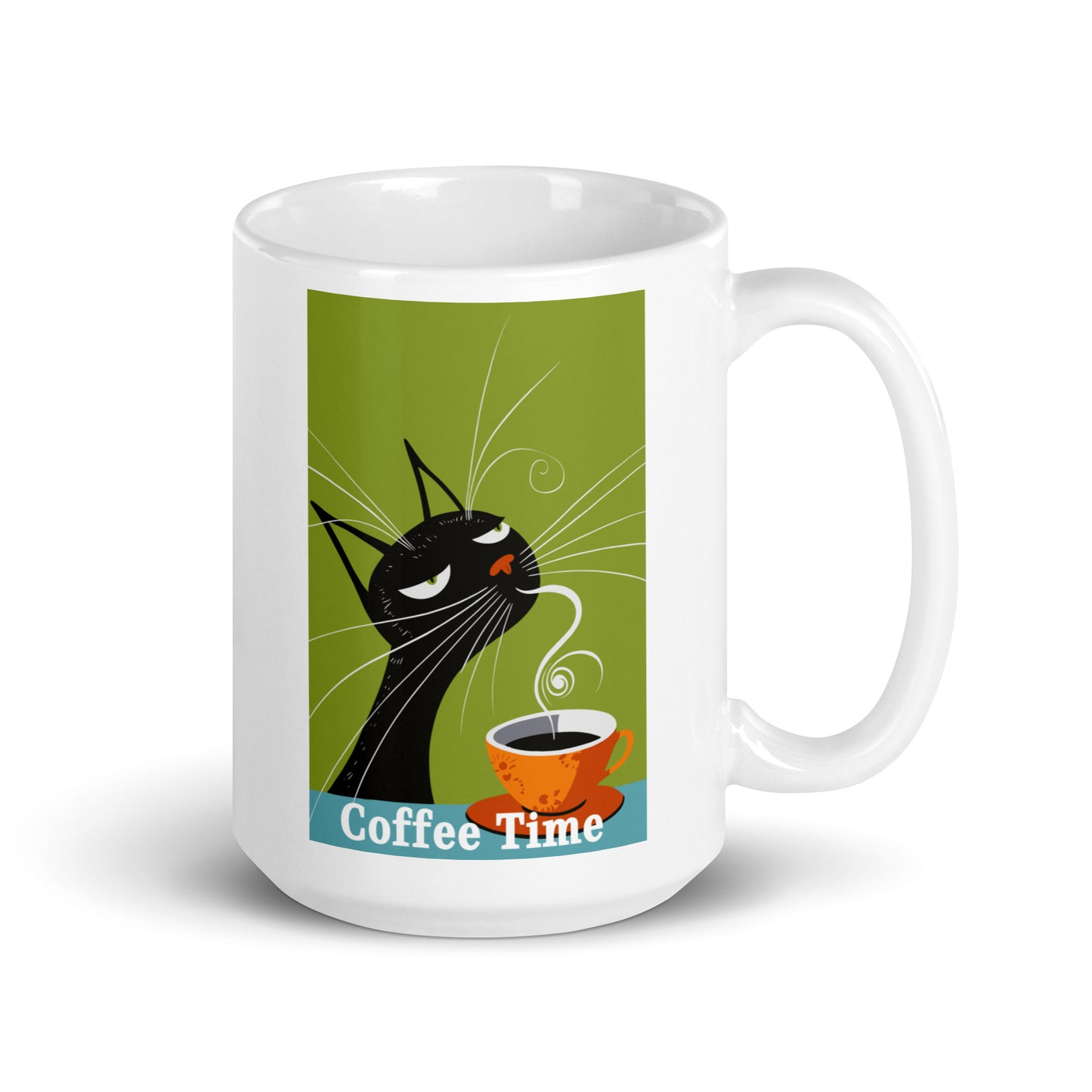 Coffee Time - Cat & Coffee Mug