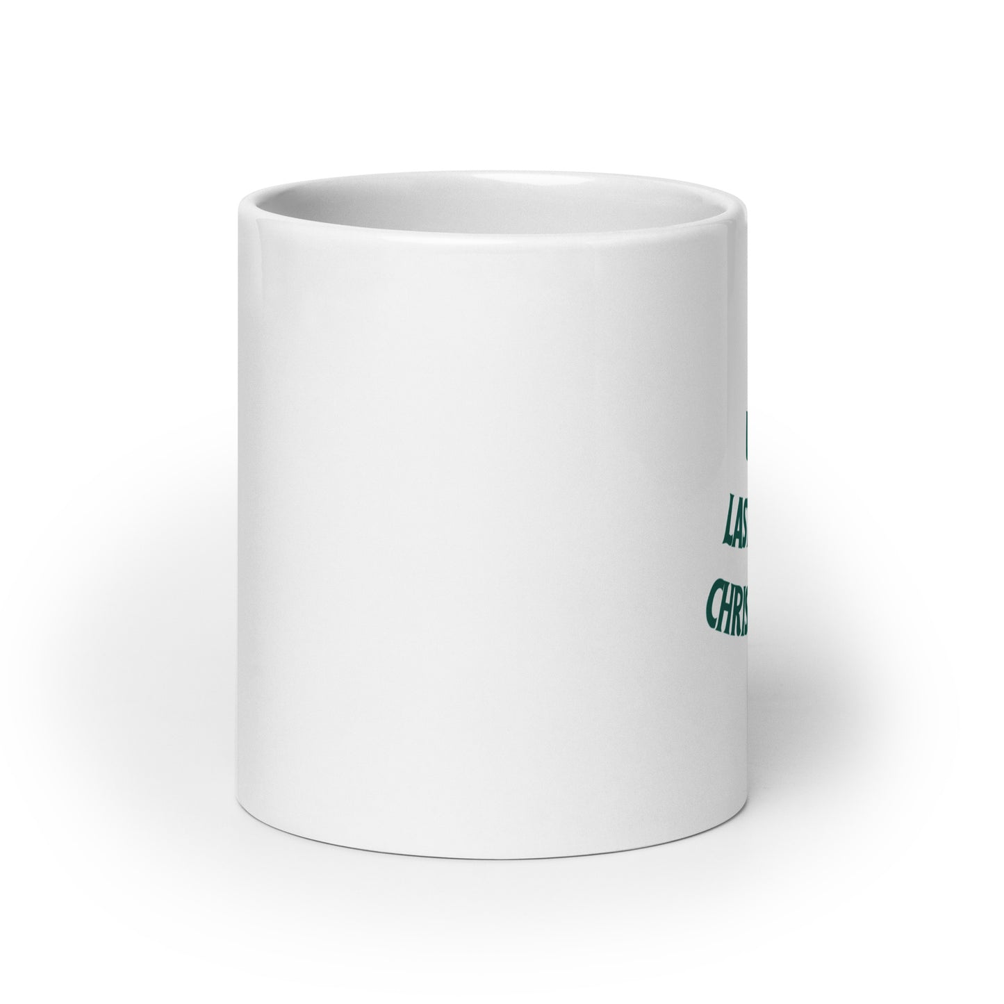 Last-minute Christmas gift - White glossy mug