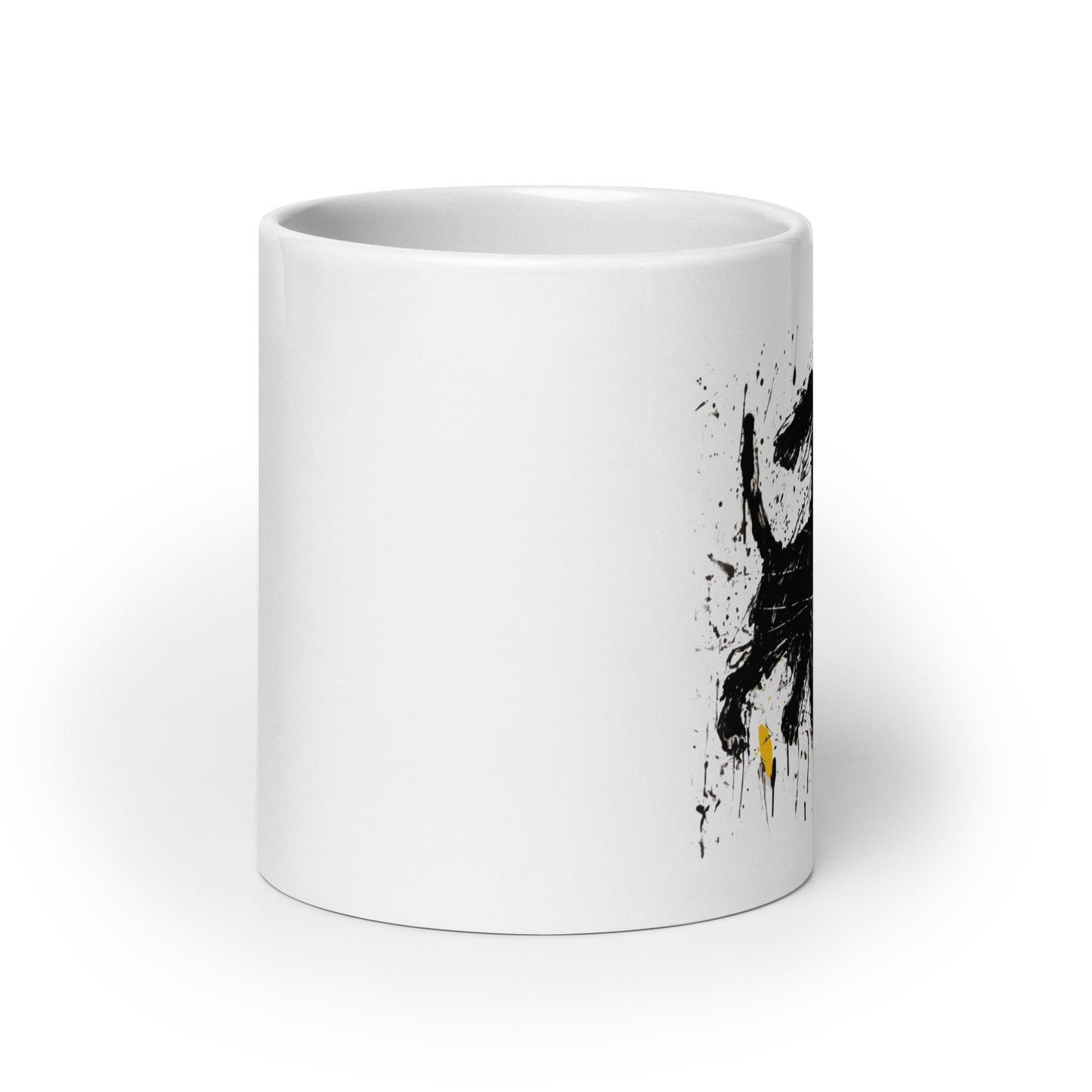 Feeling Good - White glossy mug - happy dog - Stylish Tea coffee Mug