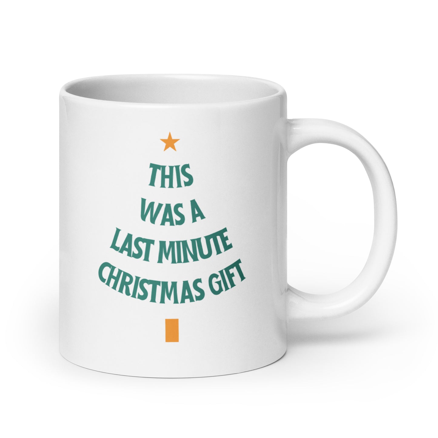 Last-minute Christmas gift - White glossy mug