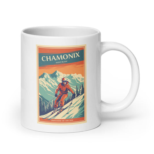 Ski Resort Vintage Mug,Perfect for Skiing Enthusiasts,Unique Gift for Winter Sports Lovers,Retro Ski Design