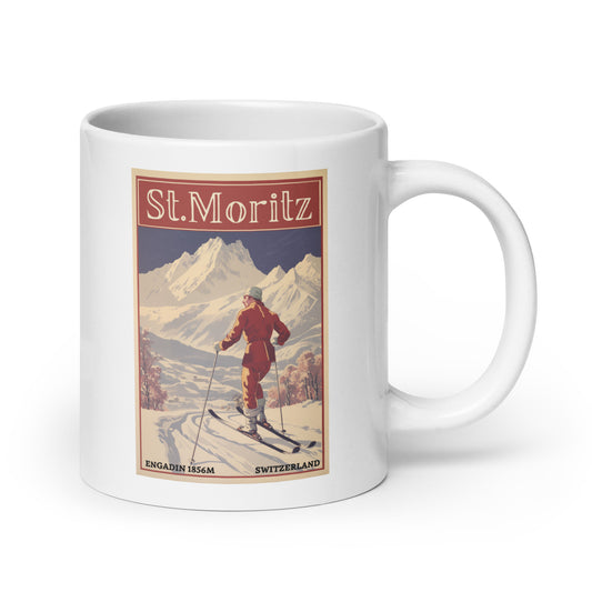 Ski Resort Vintage Mug,Perfect for Skiing Enthusiasts,Unique Gift for Winter Sports Lovers,Retro Ski Design